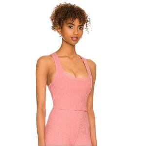 The Upside Bisou Leandra Crop Active Top‎ in Flamingo Pink NWT